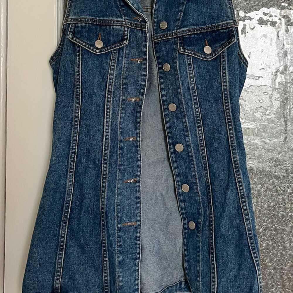 Vintage 90s Jean Mini Dress